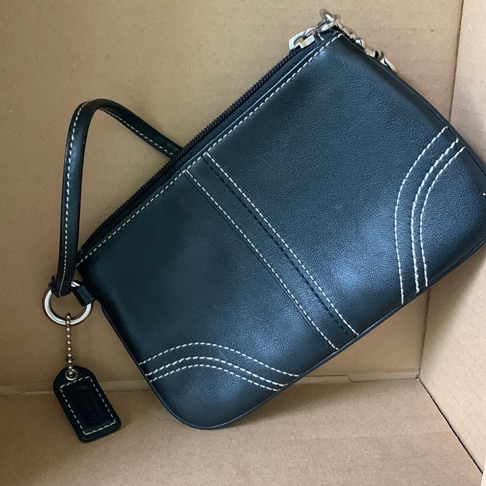 Coach zippered wristlet